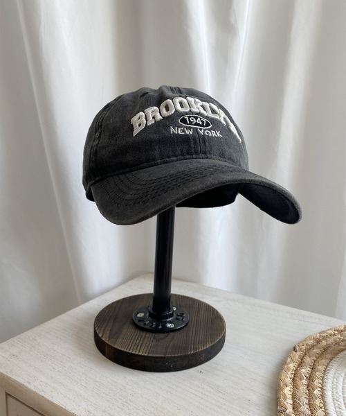 キャップ 帽子 HOOK -original- BROOKLYN アメカジ立体刺繍ウォッシュ