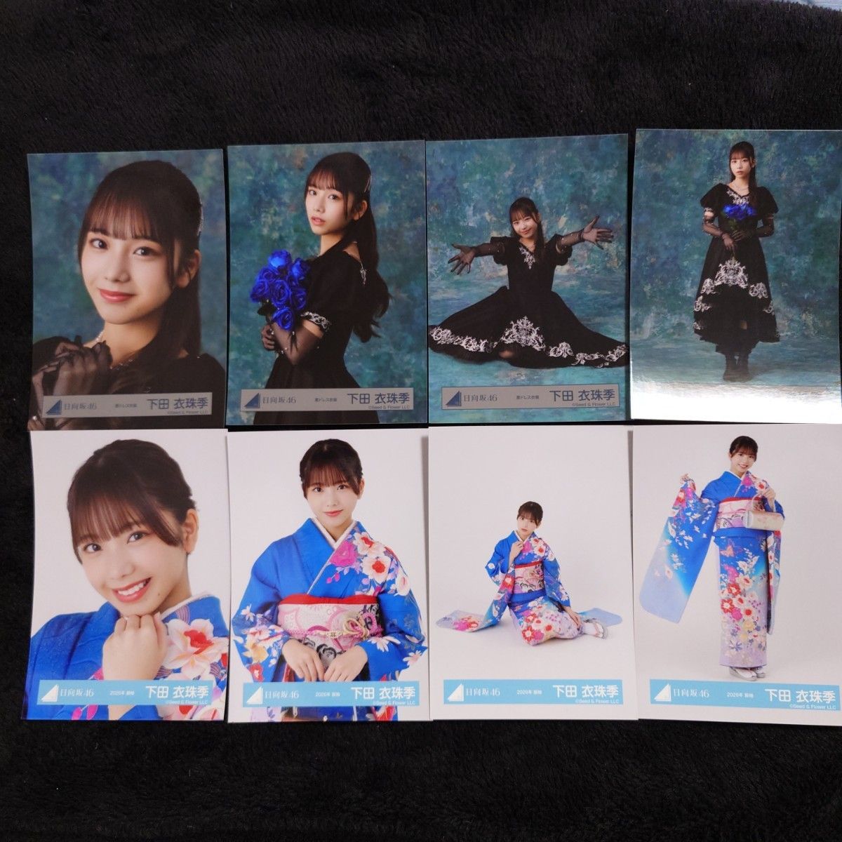日向坂46 小坂菜緒 2026年 振袖 4種コンプ 黒ドレス衣装 4種コンプ