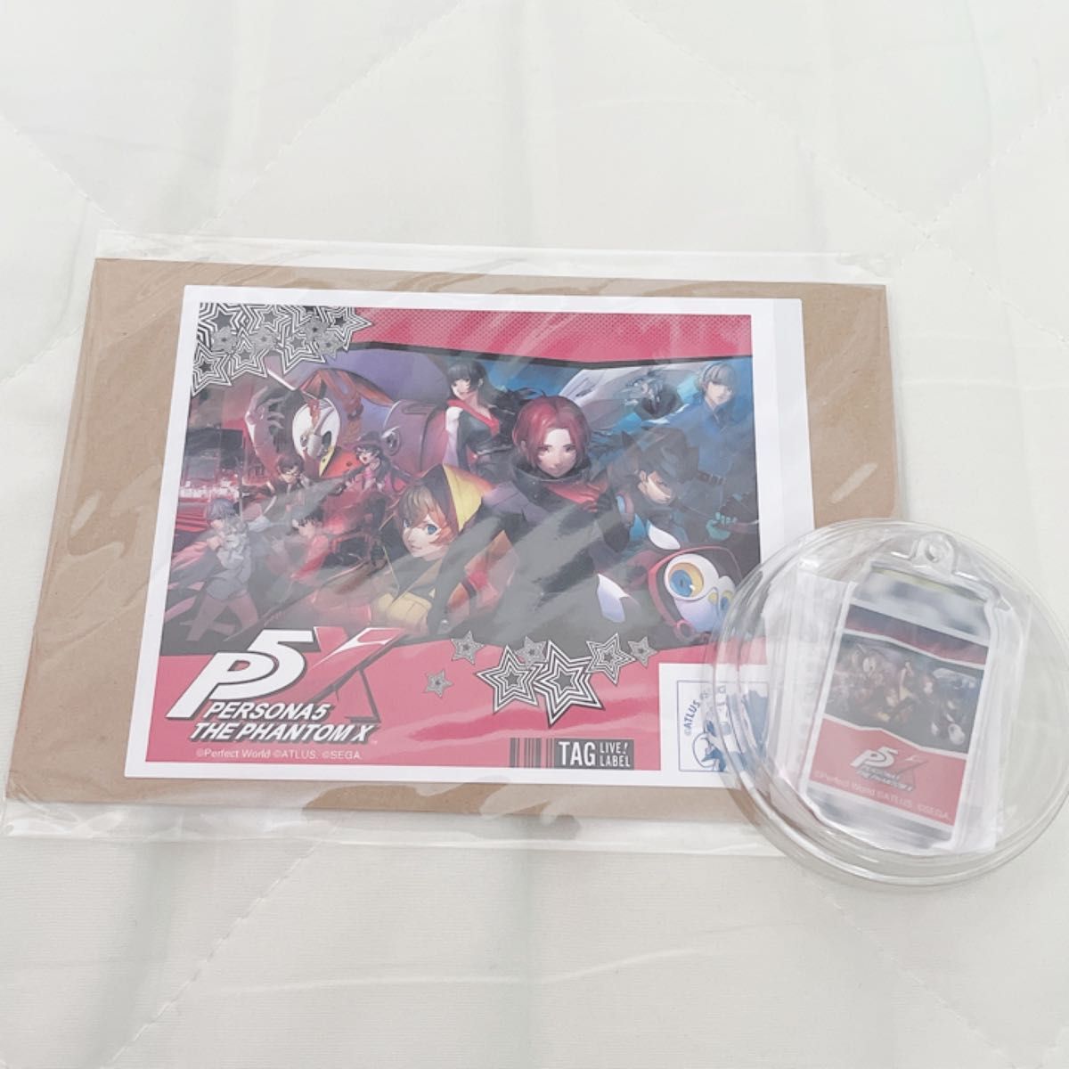 ペルソナ5X オリジナルラベル缶 ラベル アクリルキーホルダー ワンダー
