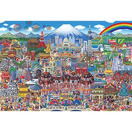 日本製 1000マイクロピースジグソーパズル 日本名所大集合 (26×38cm