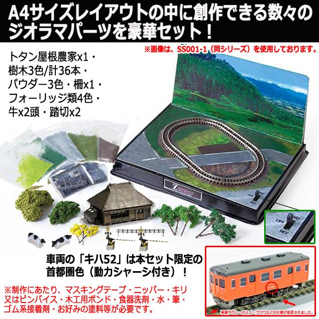 Zショーティー キハ52-156首都圏色 ミニレイアウト2＆情景夏