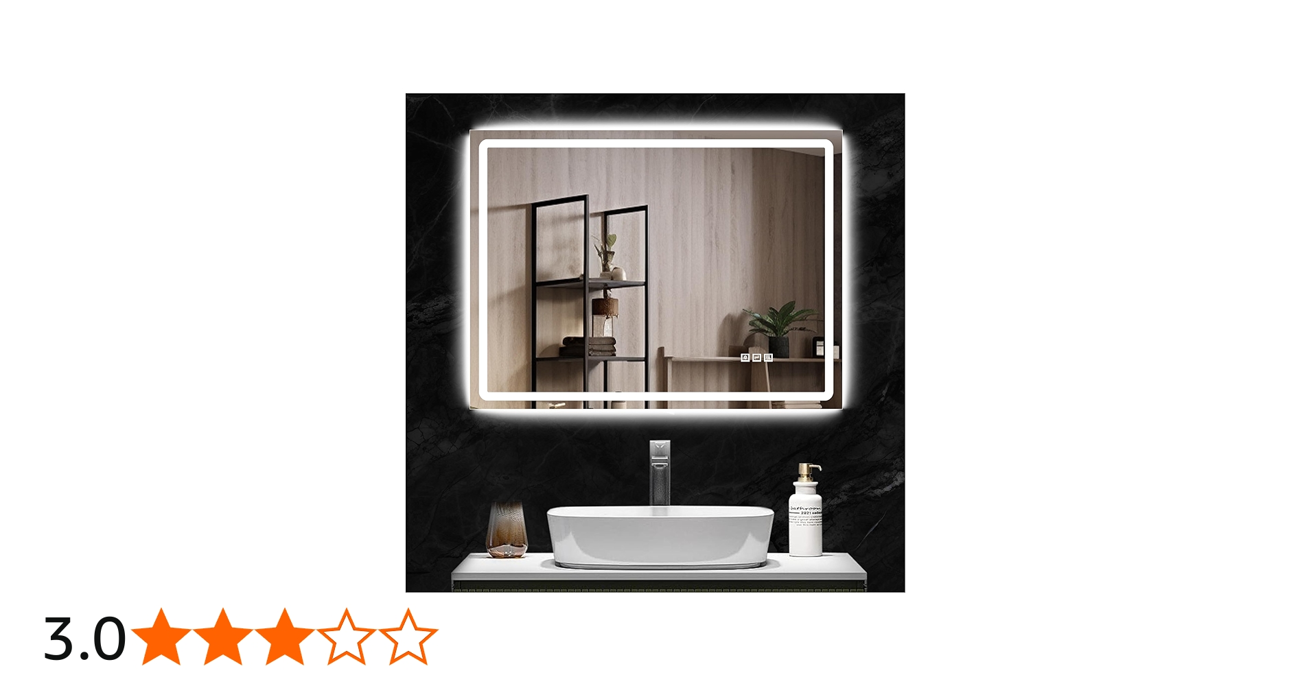 DURASPACE 48 x 36 inch Led Bathroom Mirror with Frontlit and