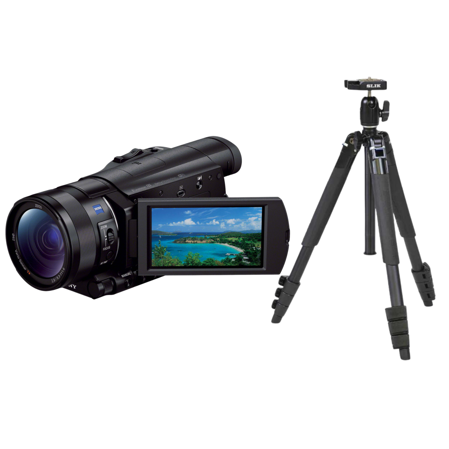 SONY（ソニー）FDR-AX100 4K対応ビデオカメラ＋三脚セット | カメラ