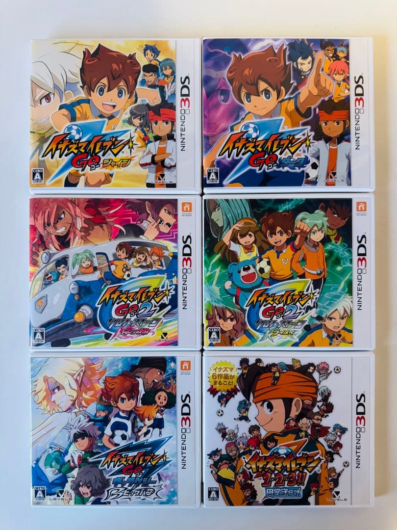 3DS イナズマイレブン 6本セット ゲームソフト＆説明書付き(即購入可能