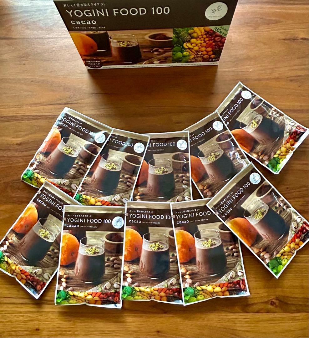 YOGINI FOOD 100 カカオ　20袋セット Yoganic Life ヨギーニフード＜カカオ＞(1袋42g×21袋入り): 美容・健康