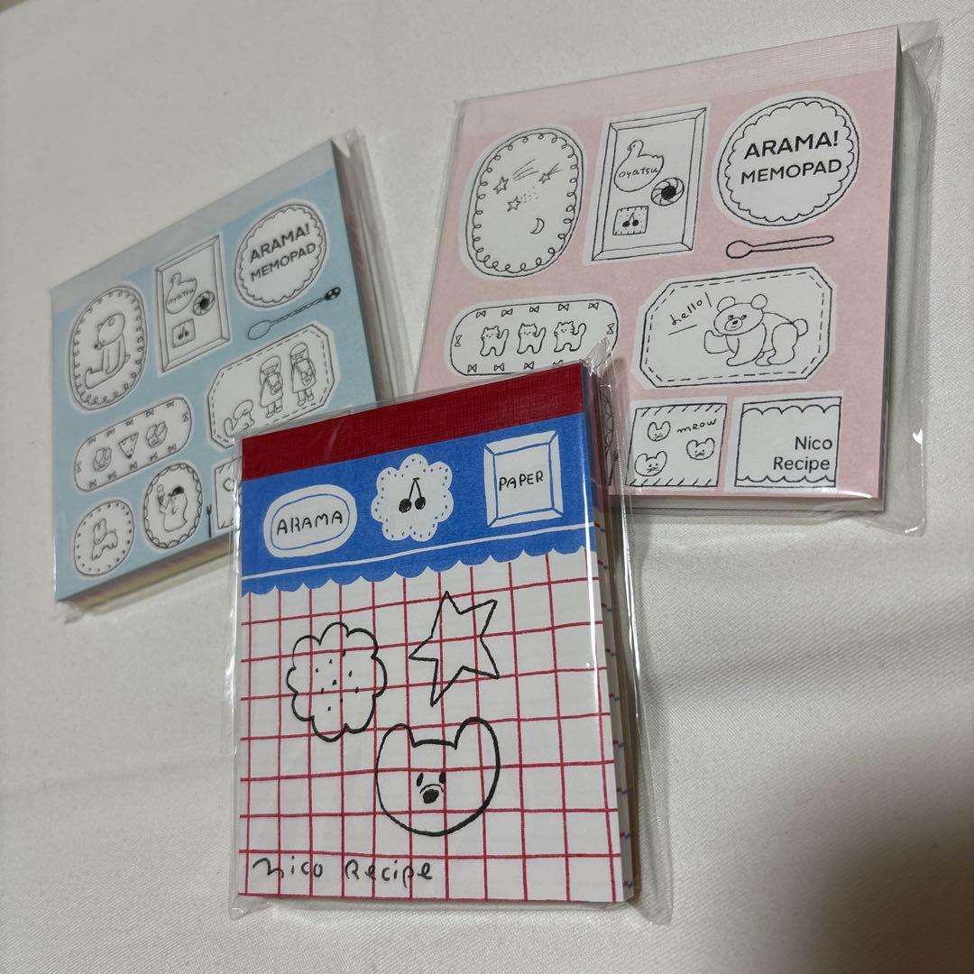 新品未開封　ニコレシピ メモ帳 Nico-Recipe スタンプフェスティバル 新品未開封 ニコレシピ メモ帳 Nico-Recipe スタンプフェスティバル