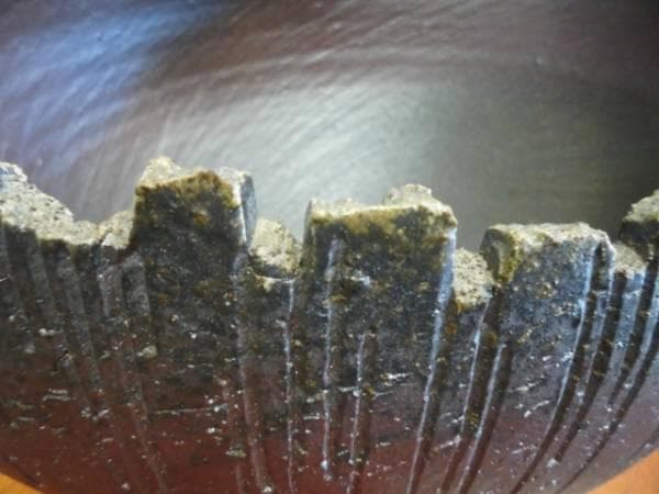 備前焼作家・大谷敬二郎作 浅切広口花器/大作 - メルカリ